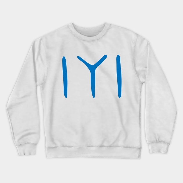 Blue Kayi Tribe Flag Symbol from Dirilis/Resurrection Ertugrul Crewneck Sweatshirt by TerrificTees